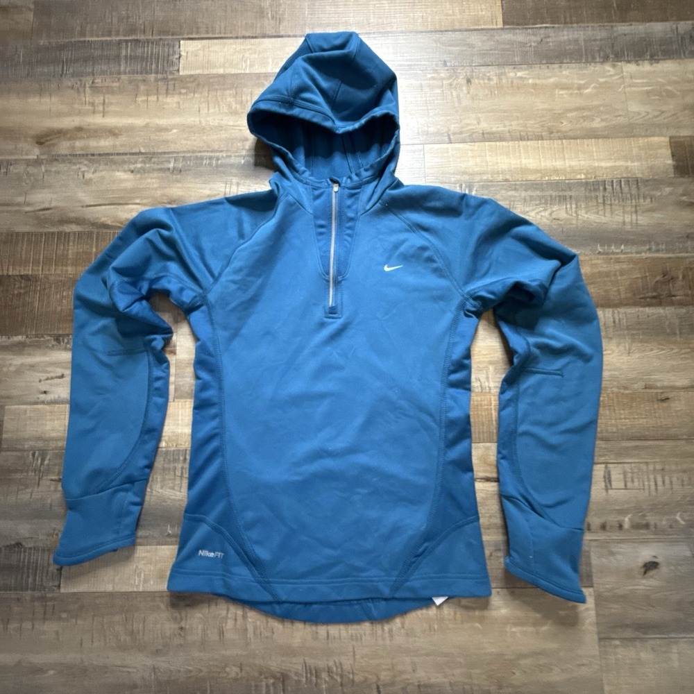 Nike Dri-FIT Women's Half-Zip Hooded Running Top Sz XS Nike Fit Dry Gym